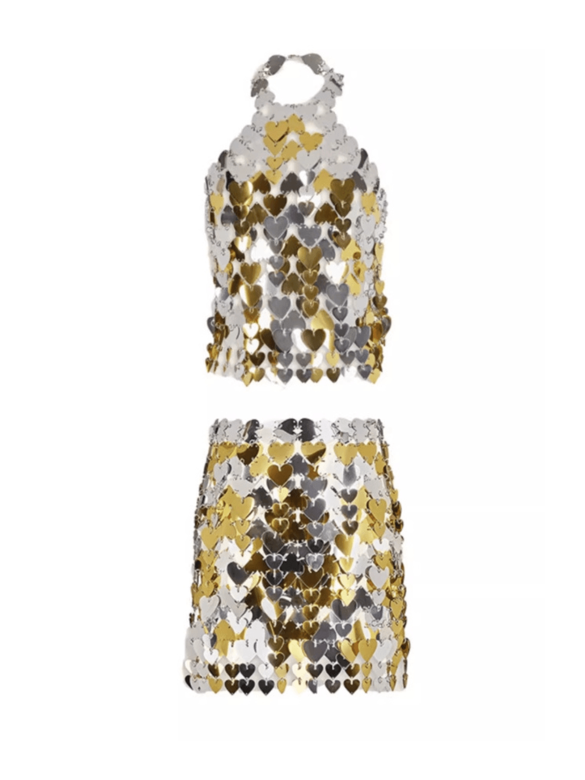 Biddy Halterneck Chainmail Skirt Set