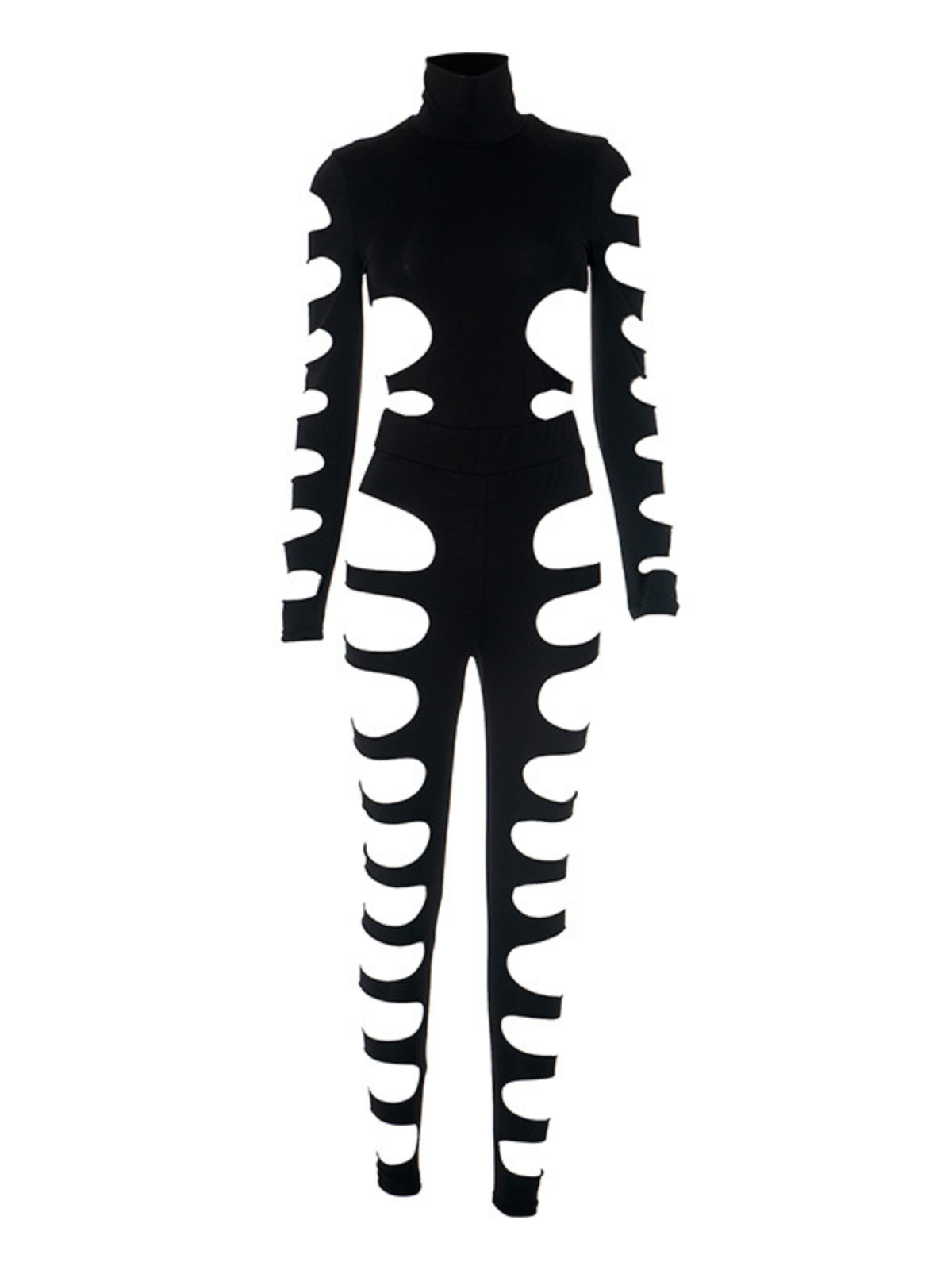 Ceslee Long Sleeve Cutout Pants Set