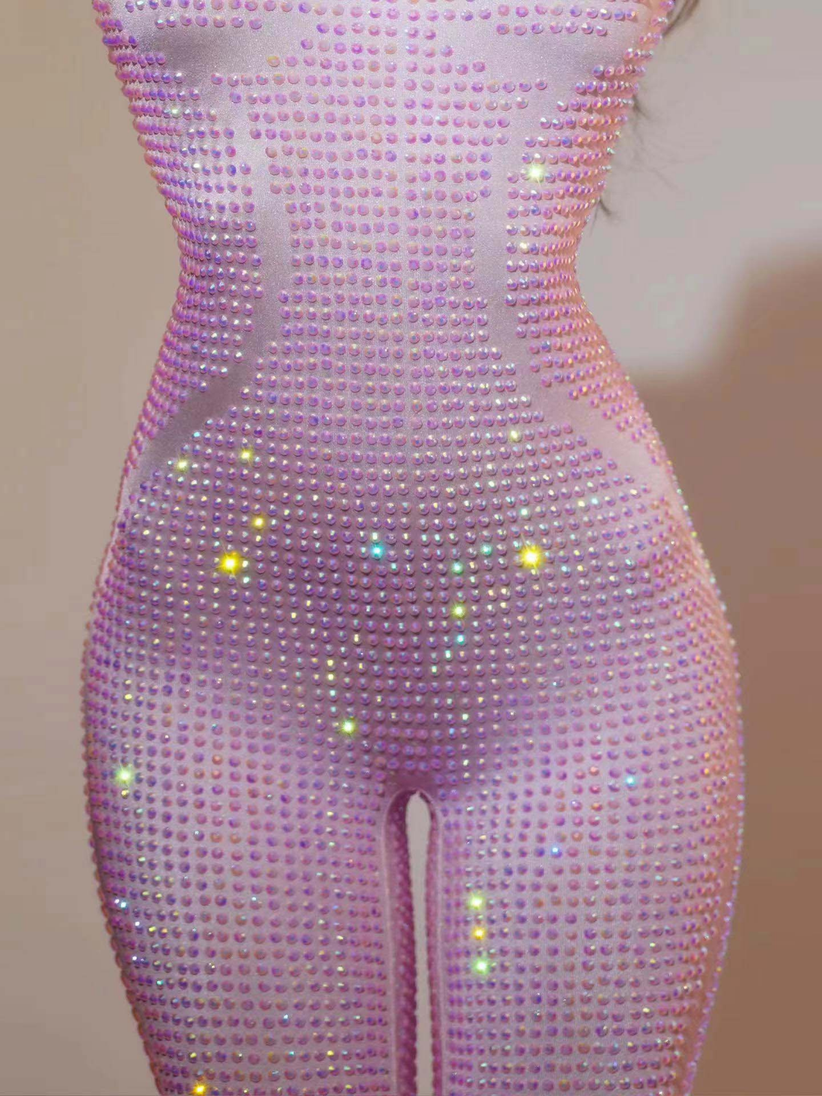 Chaylee Long Sleeve Rhinestone Jumpsuit