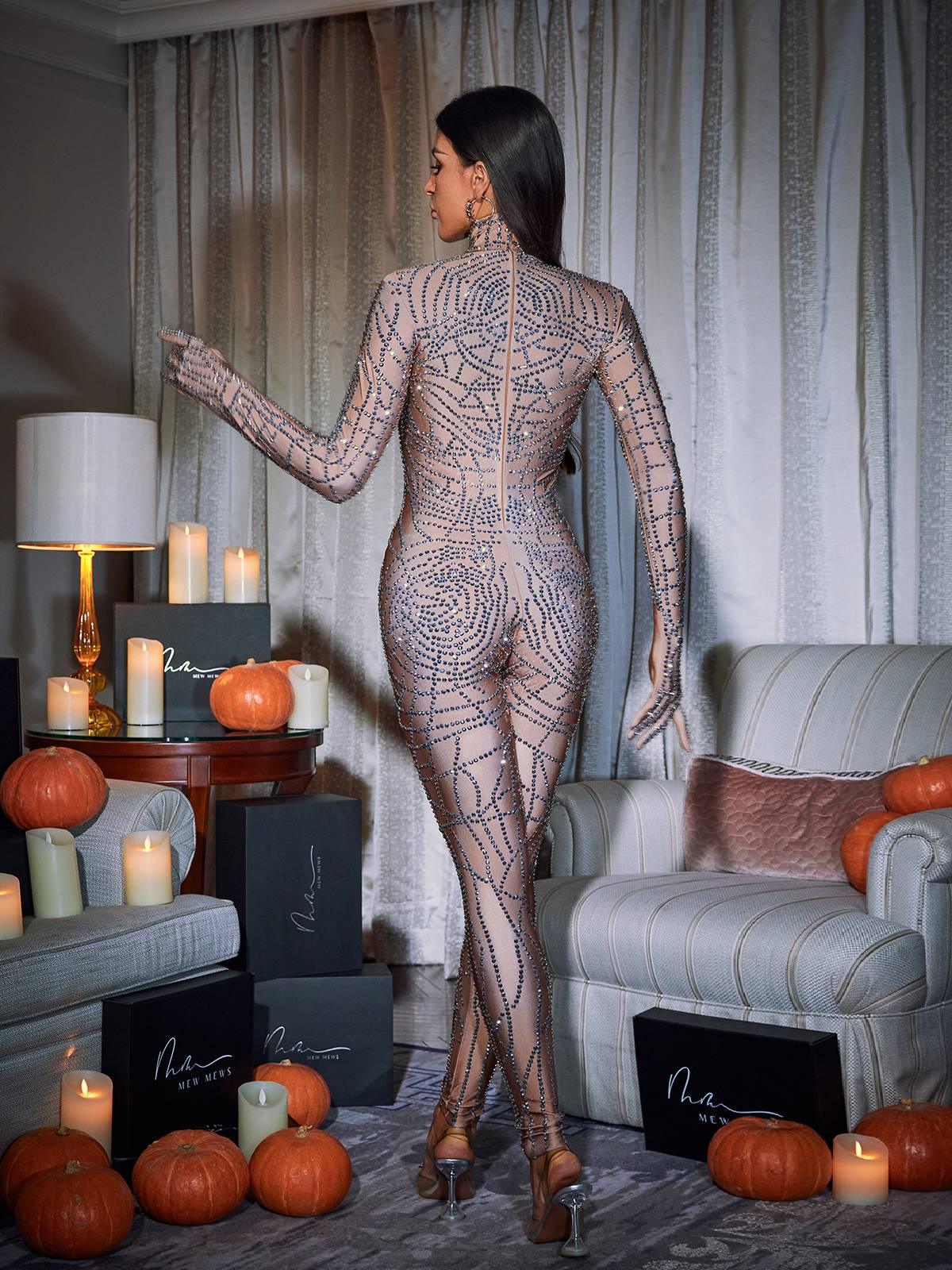 Chimera Cobweb Rhinestone Jumpsuit