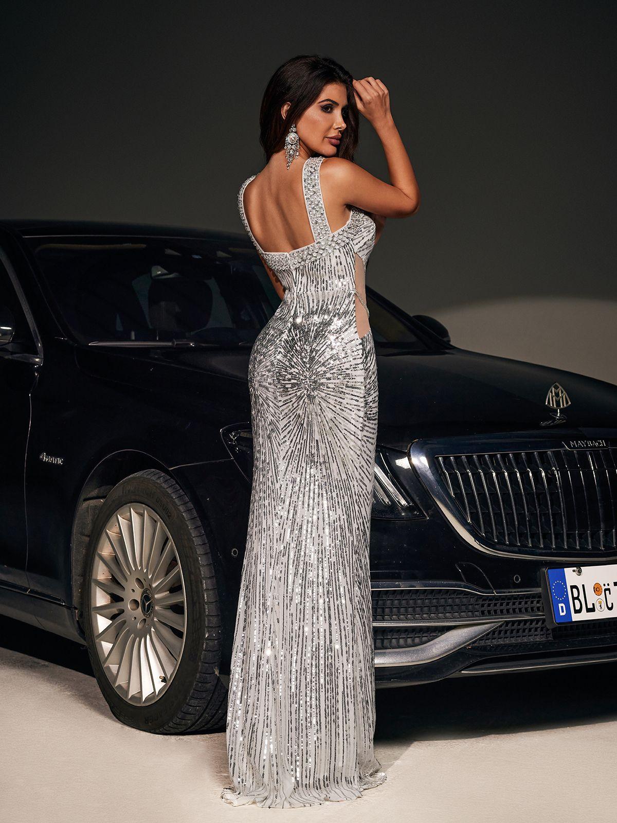 Farasha Sequin Maxi Dress