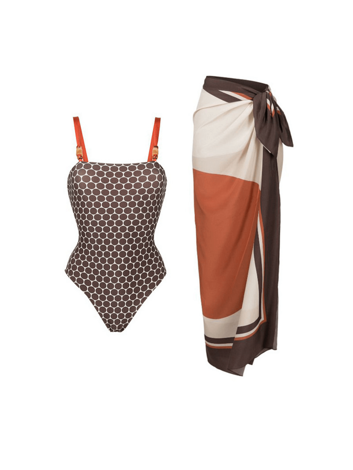 Keri Dot Printed Swimwear Two Piece Set