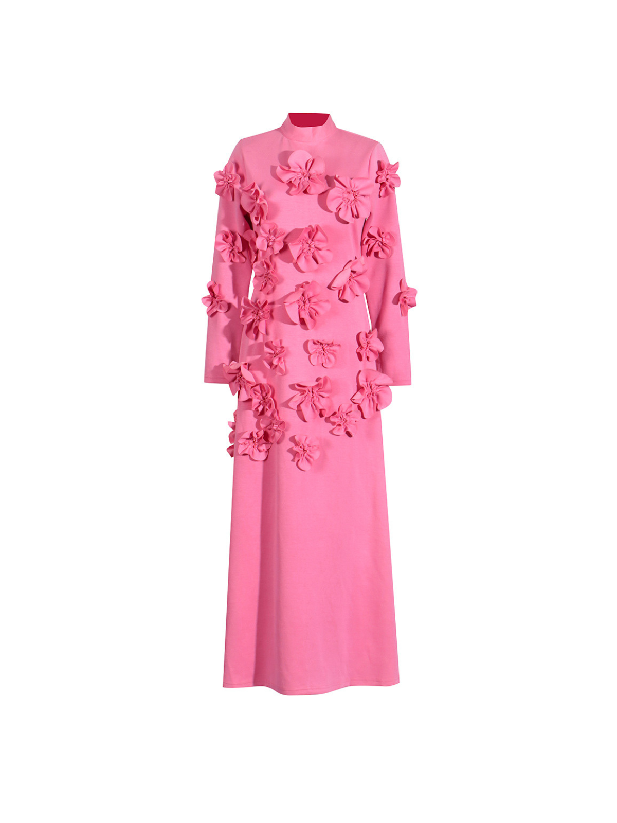 Liluri Long Sleeve Flower Maxi Dress