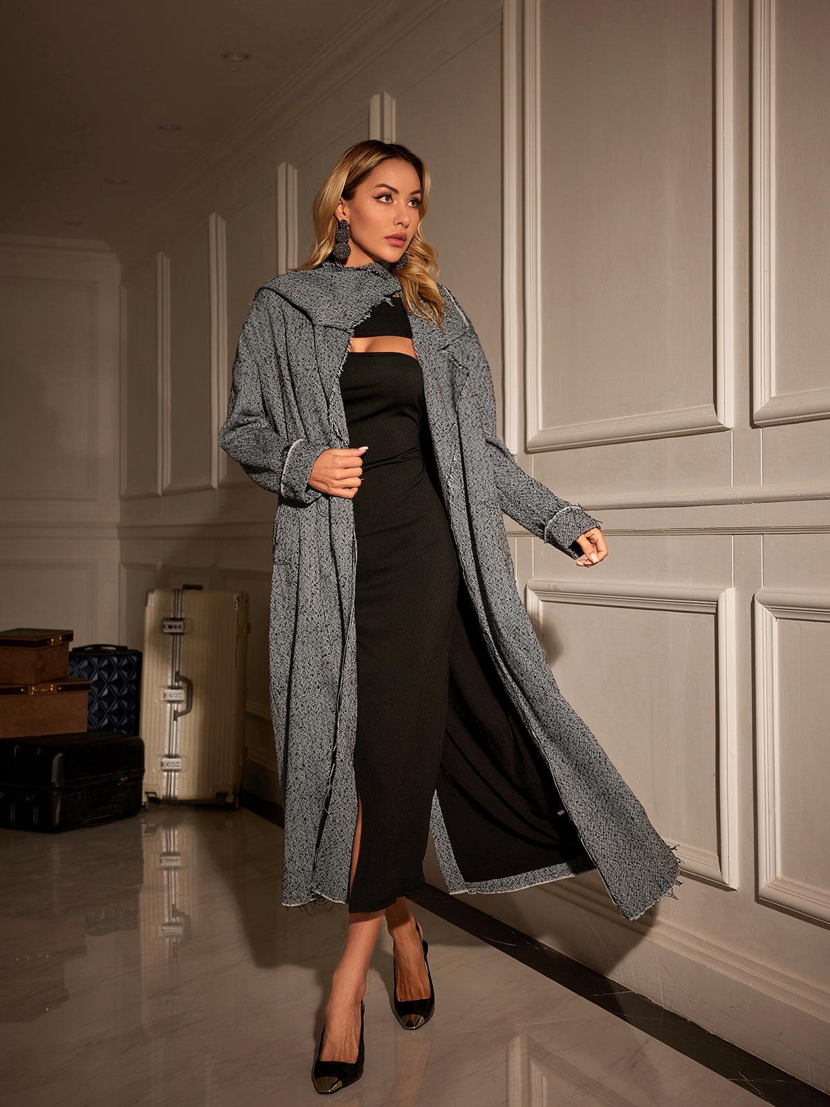 Mikael Collar Houndstooth Coat