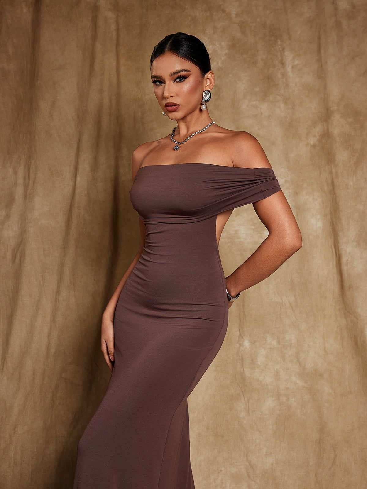 Riordan Off Shoulder Maxi Dress