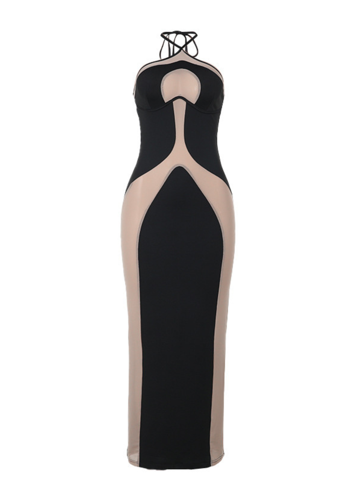 Thaliacea Halterneck Maxi Dress