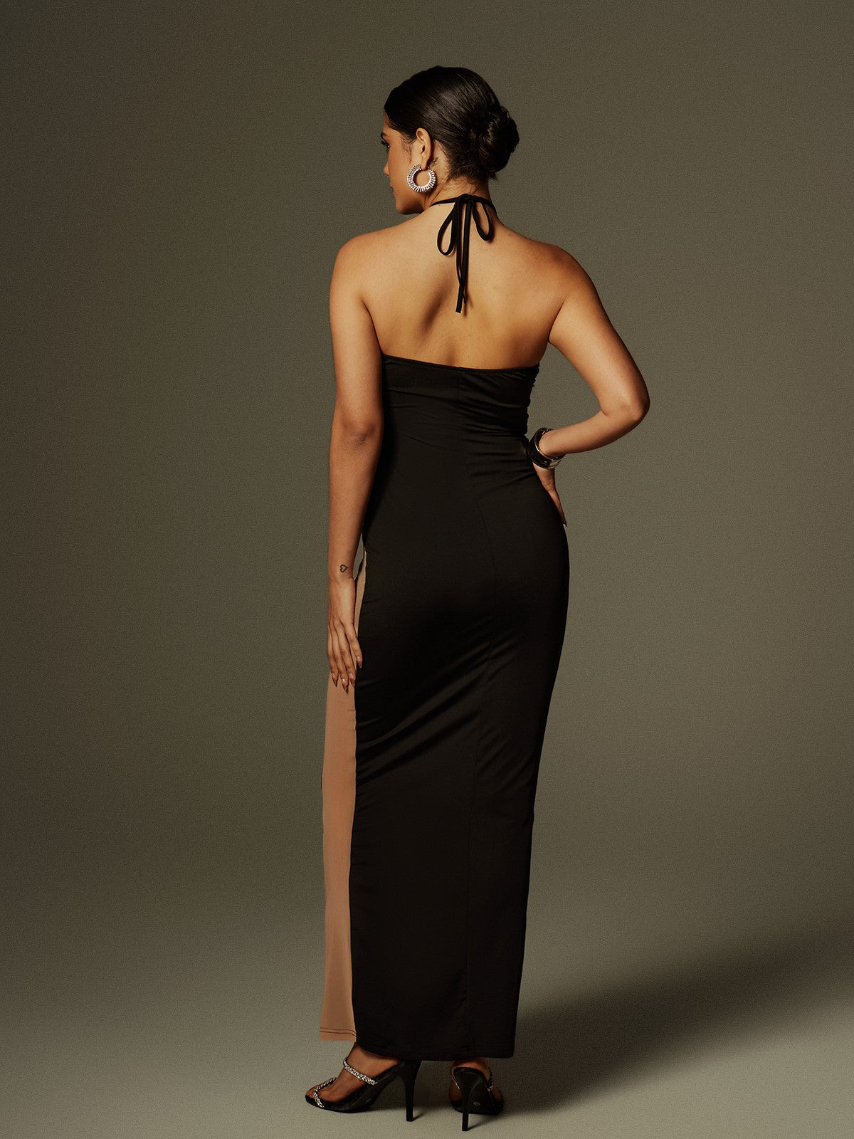 Thaliacea Halterneck Maxi Dress