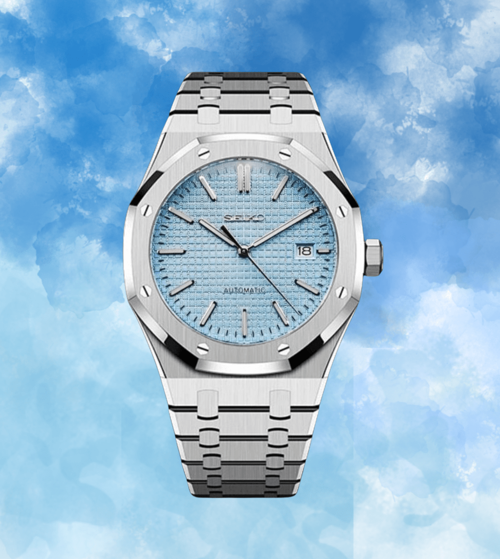 Seiko Mod Royal Oak Tiffany Blue