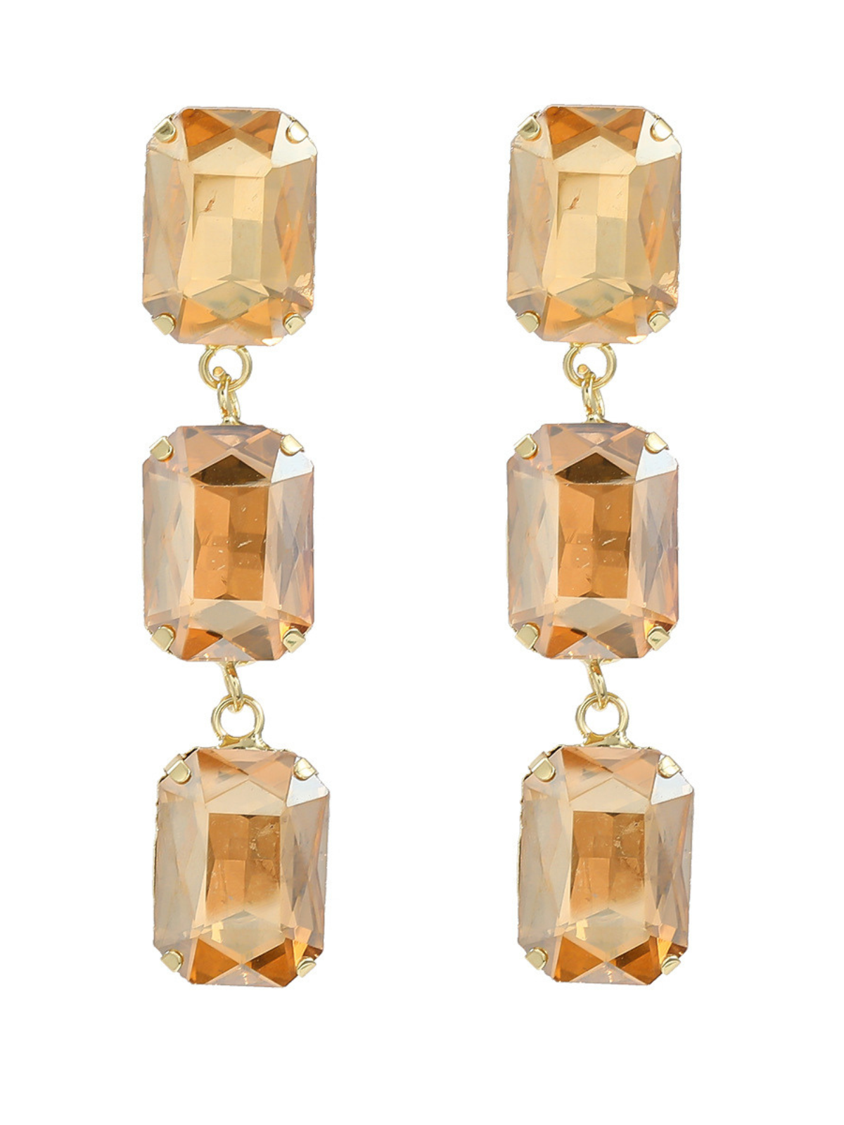 Alcott Crystal Gem Drap Earrings