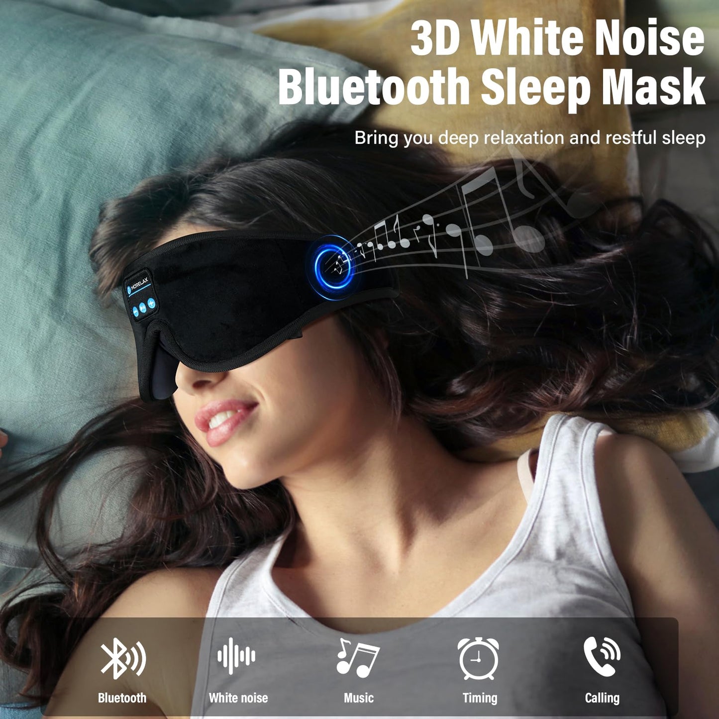 Nexus Sleep Mask USB Bluetooth Stereo Speakers
