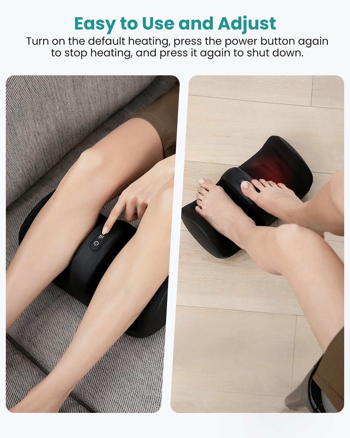 NexusHome™ Shiatsu Foot & Calf Massager with Heat ✔ Free UK Shipping