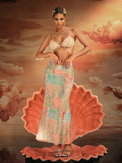 Alafin Gemstone Beaded Bralette