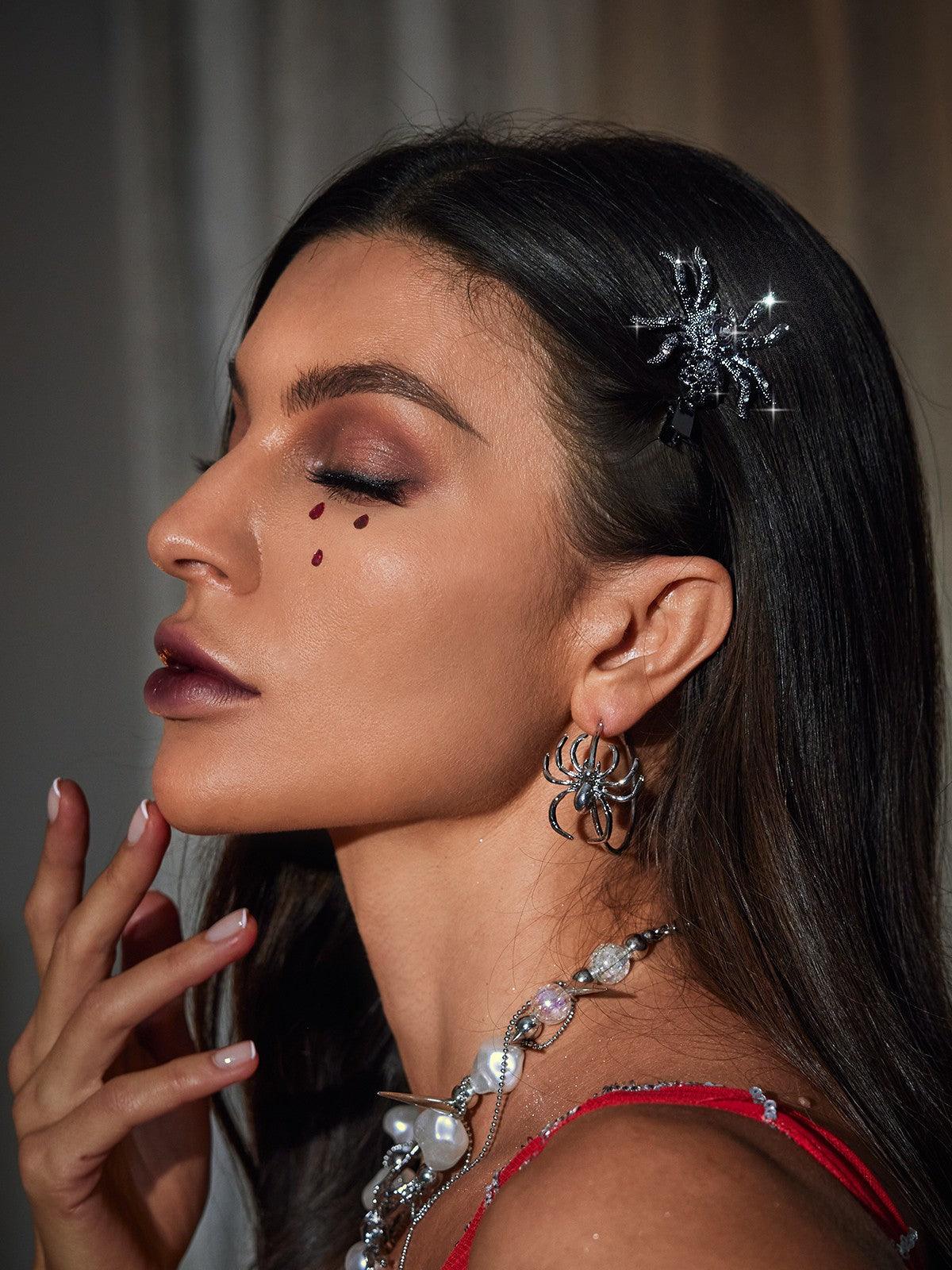 Alcina Crystal Spider Barrettes