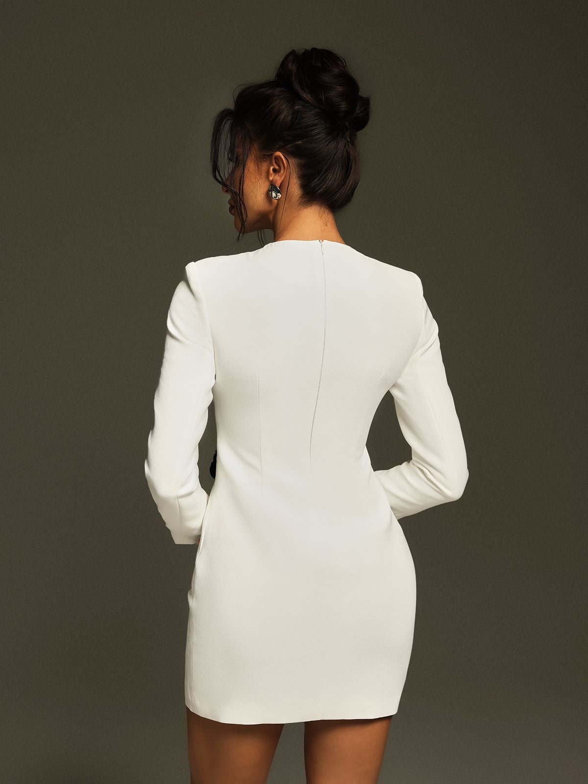 Atici Sequin Flower Mini Dress