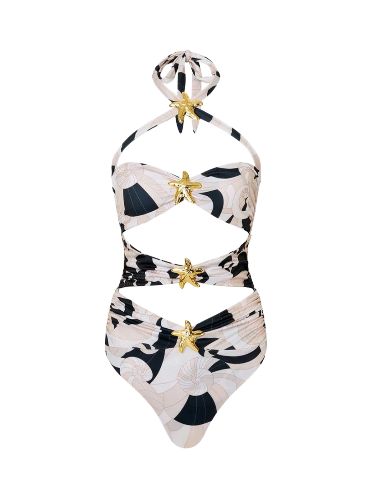 Bhavya Starfish Swimwear Two Piece Set In White