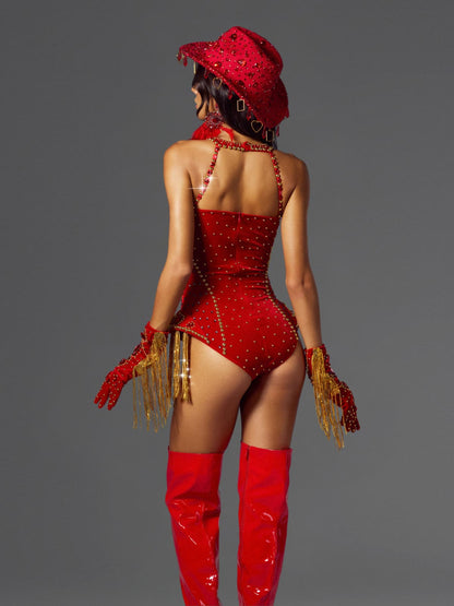 Caelith Halterneck Cutout Rock Outfit