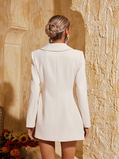 Caelthar Long Sleeve Button Up Flower Blazer