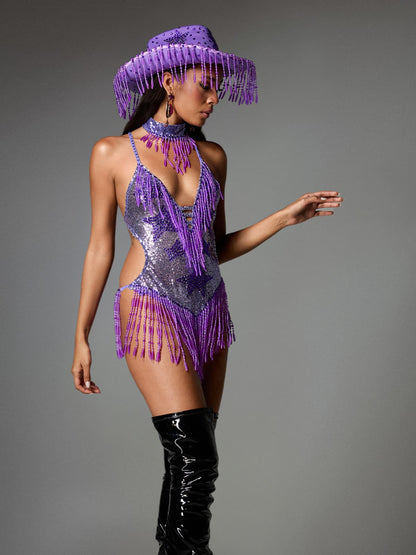 Cazara Halterneck Fringe Concert Outfit