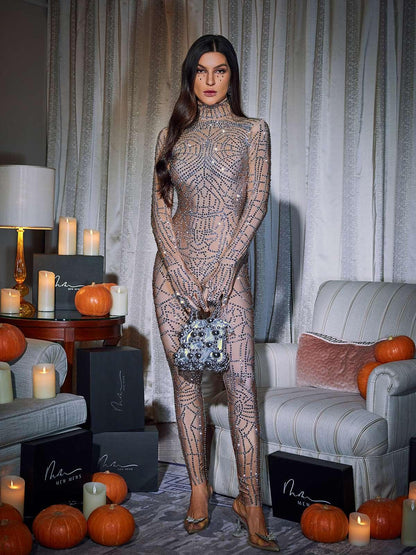 Chimera Cobweb Rhinestone Jumpsuit