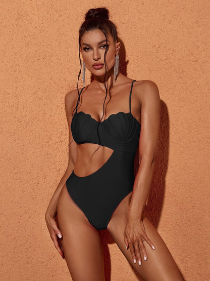 Codi Cutout One Piece Swimsuit In Black