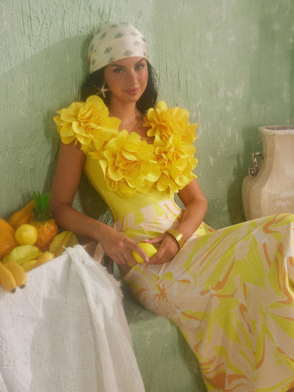 Cornelius Flower Swimwear Two Piece Set