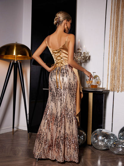 Delores Sequin Maxi Dress