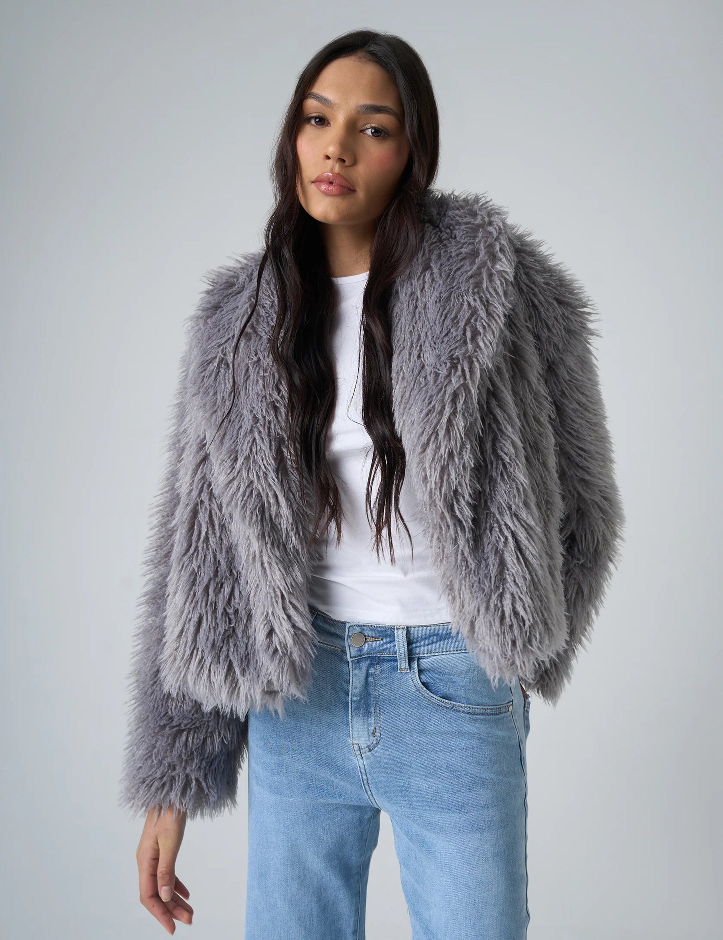 Jacket Faux Fur Shaggy