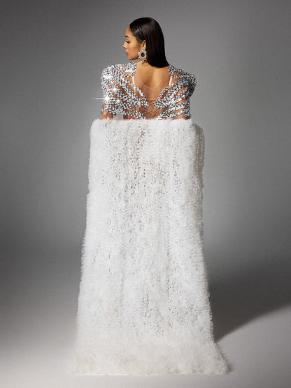 Eorkonweald Sequin Tulle Maxi Dress