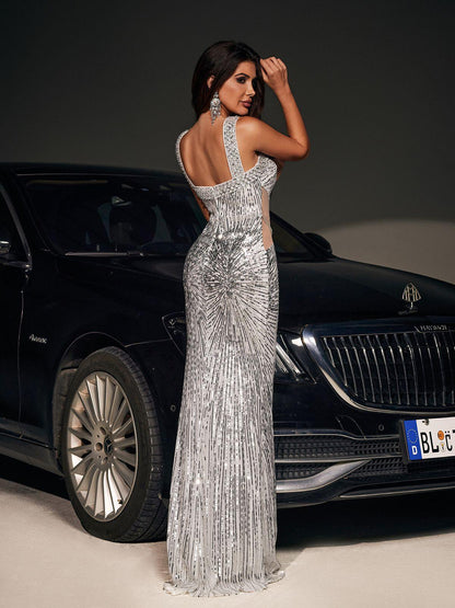 Farasha Sequin Maxi Dress