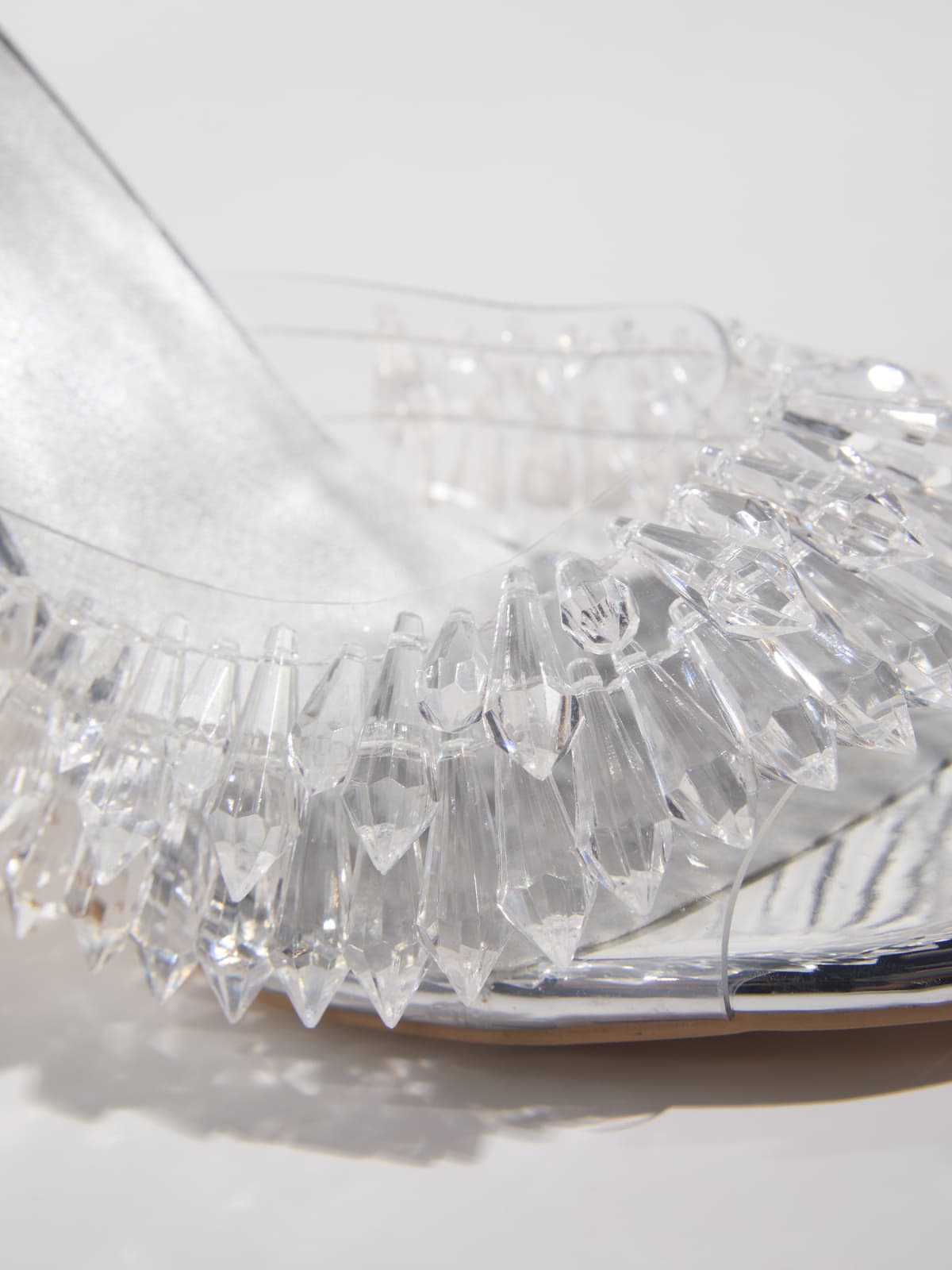 Gexelle Crystal Fringe Slippers