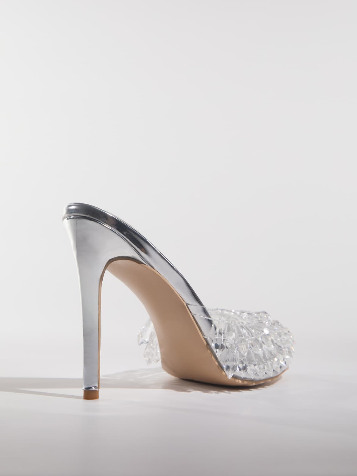 Gexelle Crystal Fringe Slippers