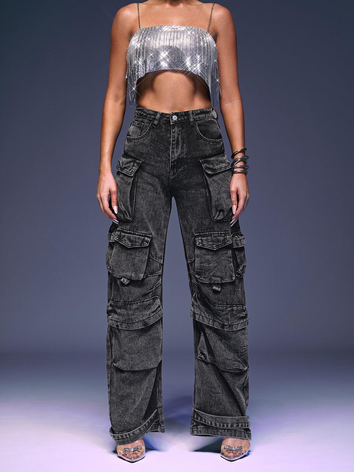 Giulia Denim Pants In Grey