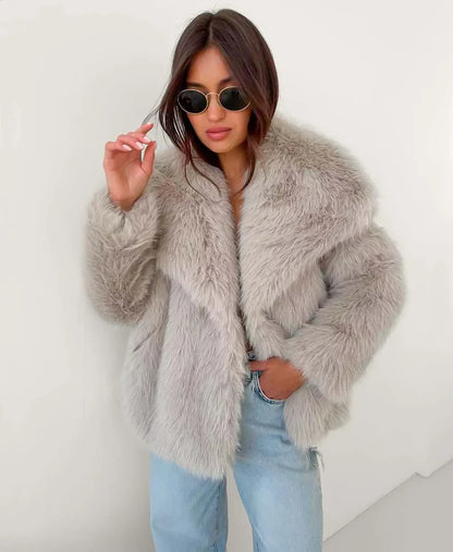 Jacket Faux Fur Shaggy