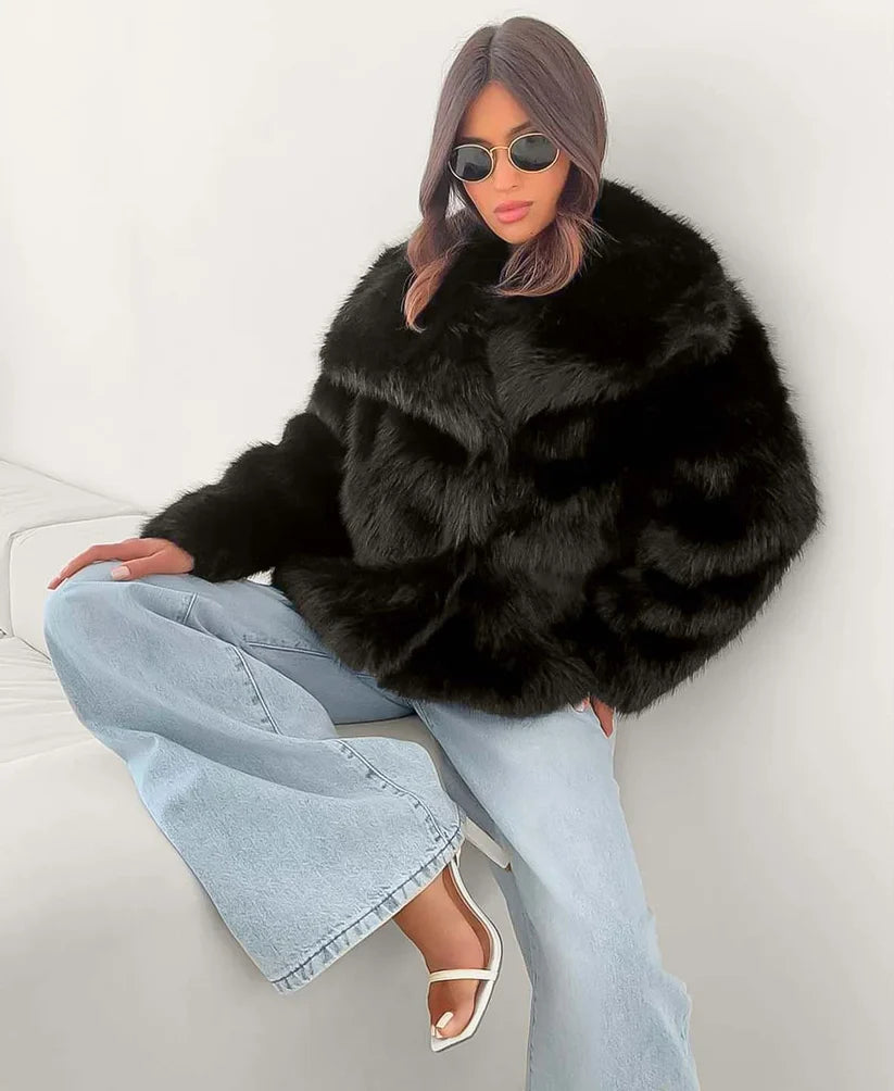 Jacket Faux Fur Shaggy