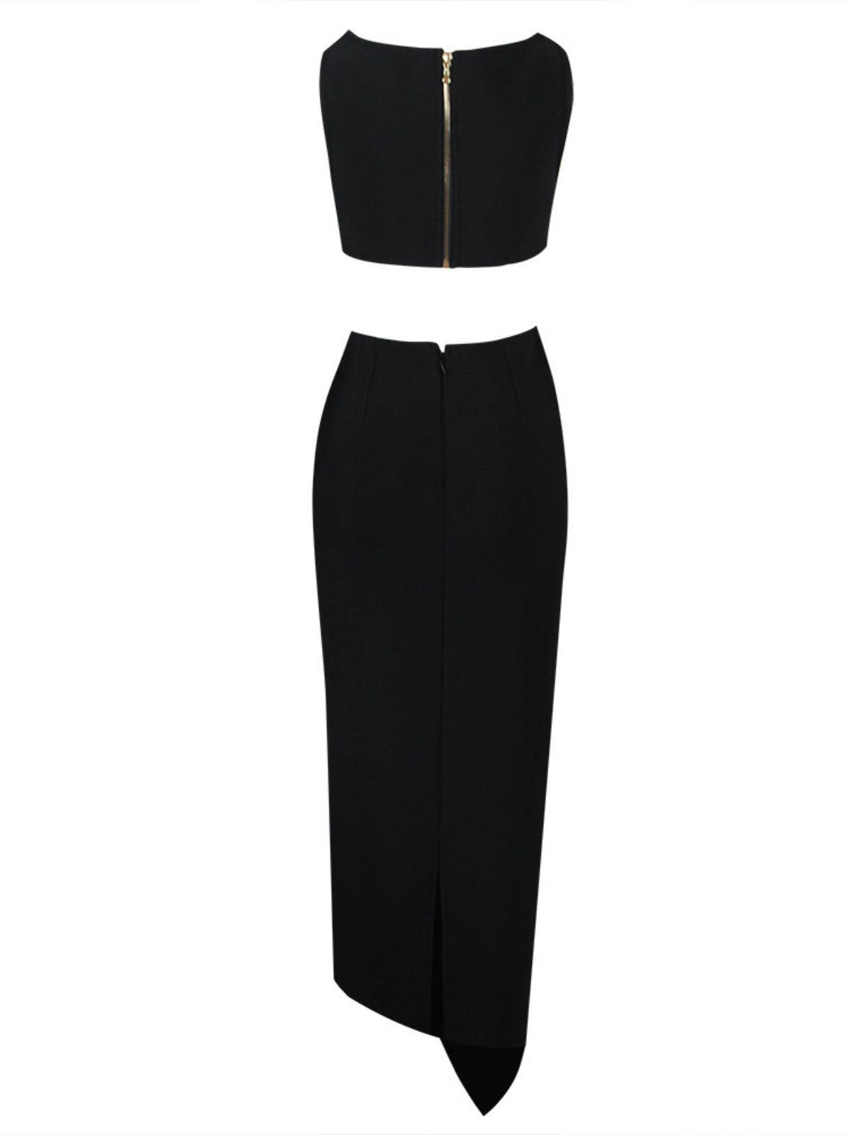 Hedwig Cutout Bandage Set In Black