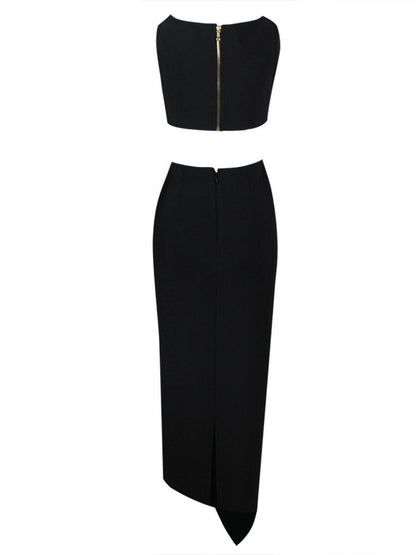 Hedwig Cutout Bandage Set In Black