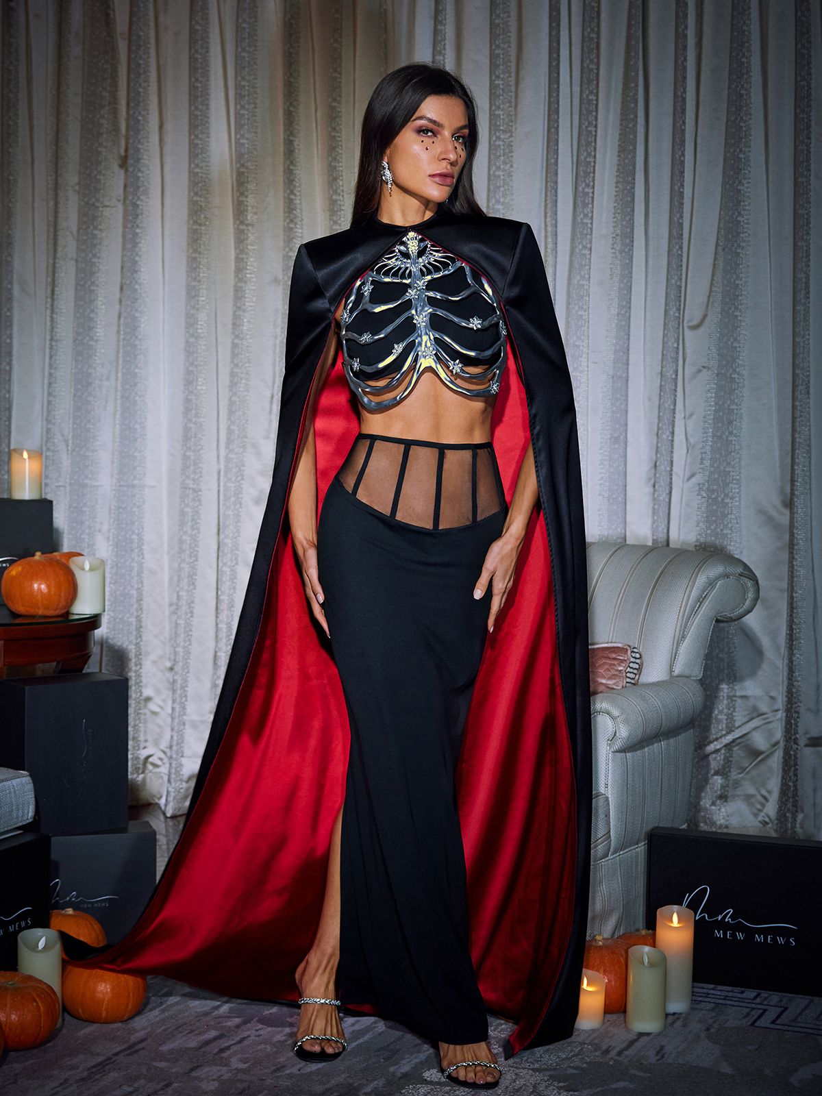 Ivara Skeleton Hollow Armor Top