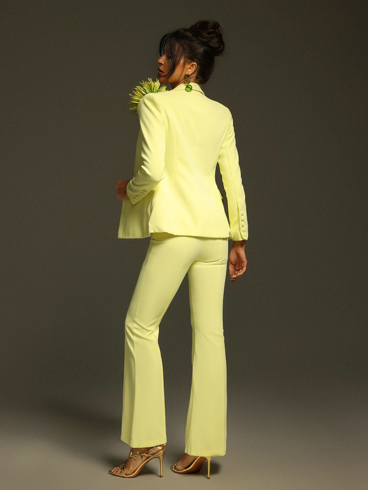 Jamaun Long Sleeve Flower Blazer Set