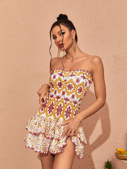 Judson Strapless Ruffle Mini Dress