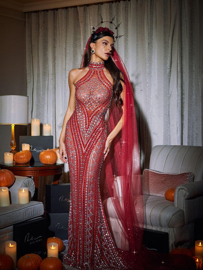 Liberato Glitter Mesh Veil