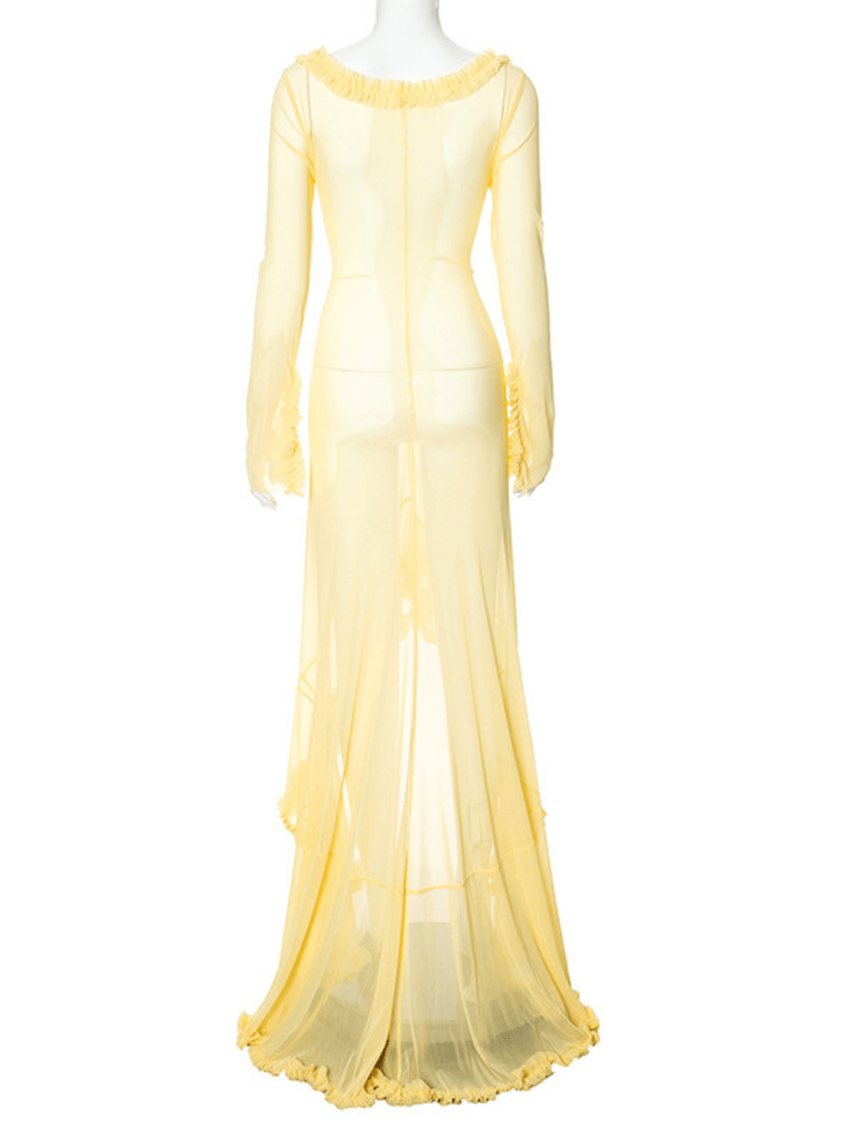 Liev See Through Cutout Ruched Dress