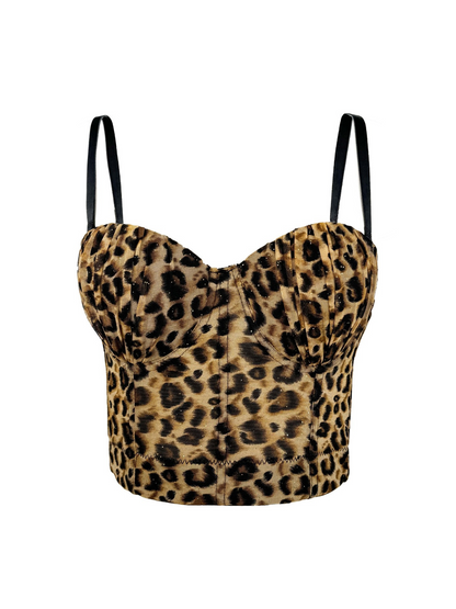 Linzie Spaghetti  Leopard Top
