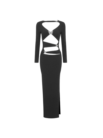 Ludo Butterfly Embellished Cutout Dress