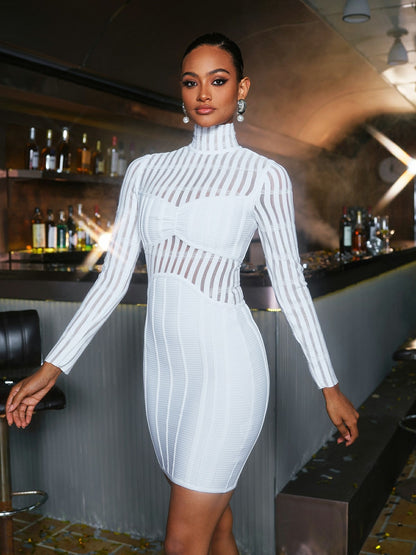 Nowak Long Sleeve Bandage Mini Dress