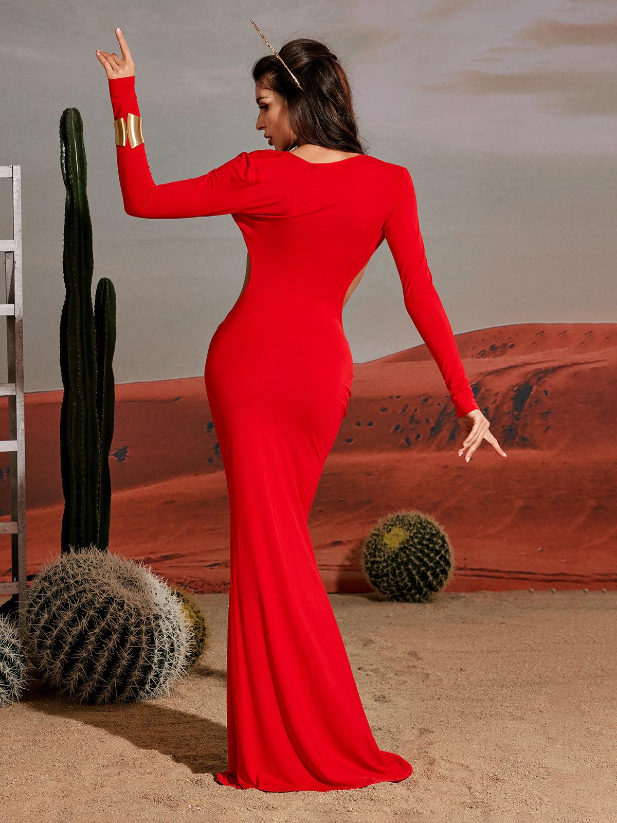 Quill Halterneck Armor Top In Gold