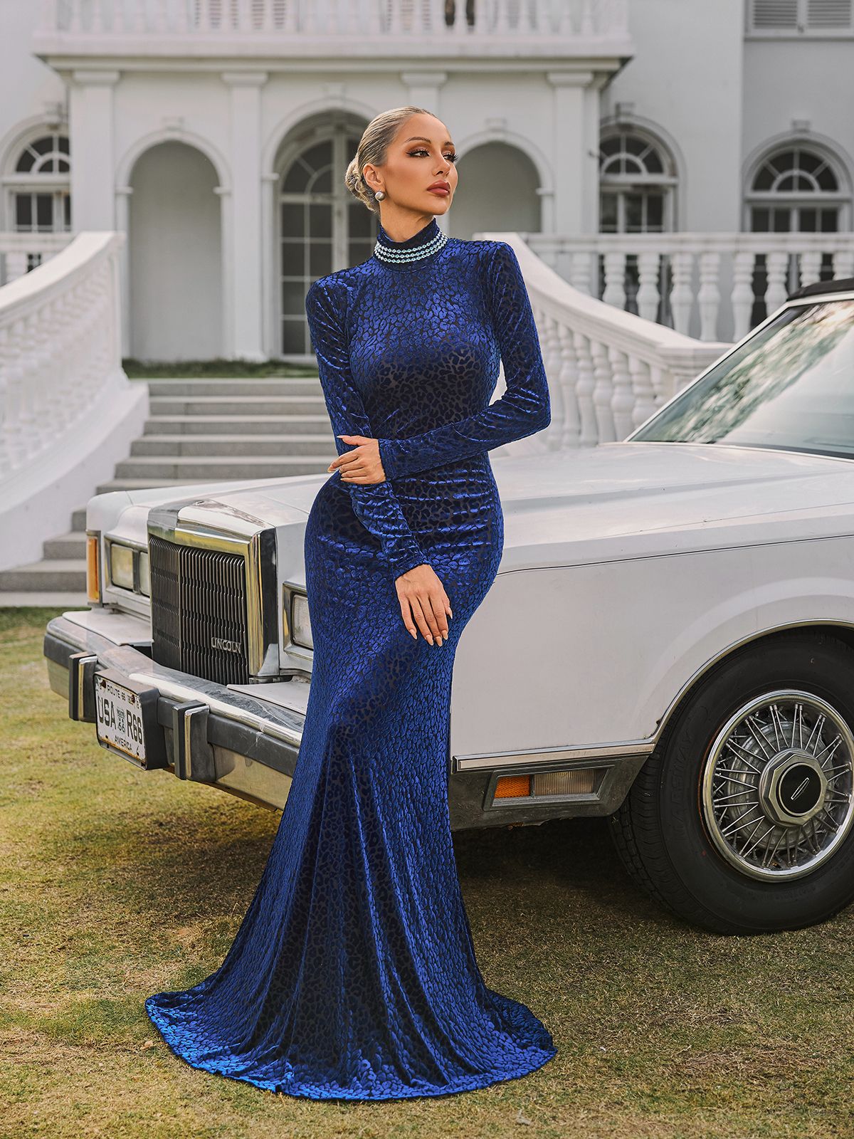 Ravella Backless Leopard Maxi Dress