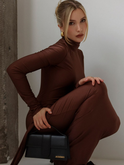 Rumaysa Long Sleeve Twisted Maxi Dress