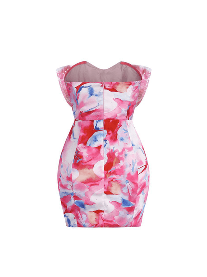 Susanna Sequin Bow Cutout Mini Dress