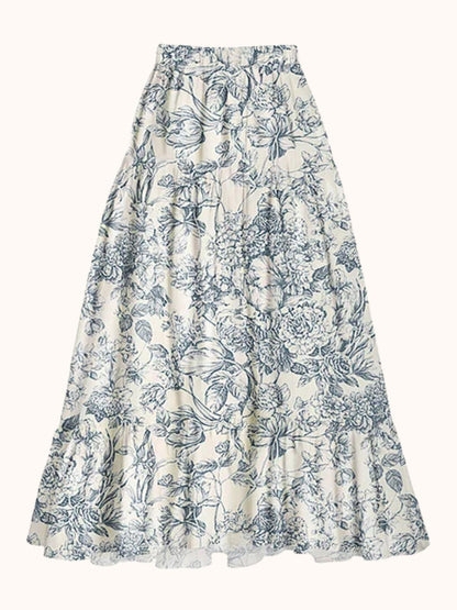 Tabitha Floral Printed Swimwear Two Piece Set