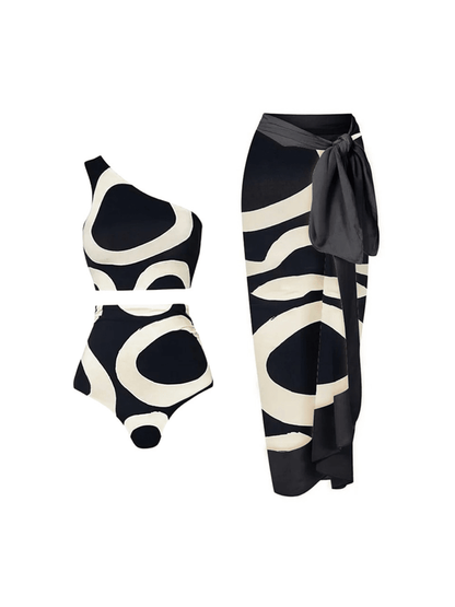 Teresa Printed Bikini Three Piece Set